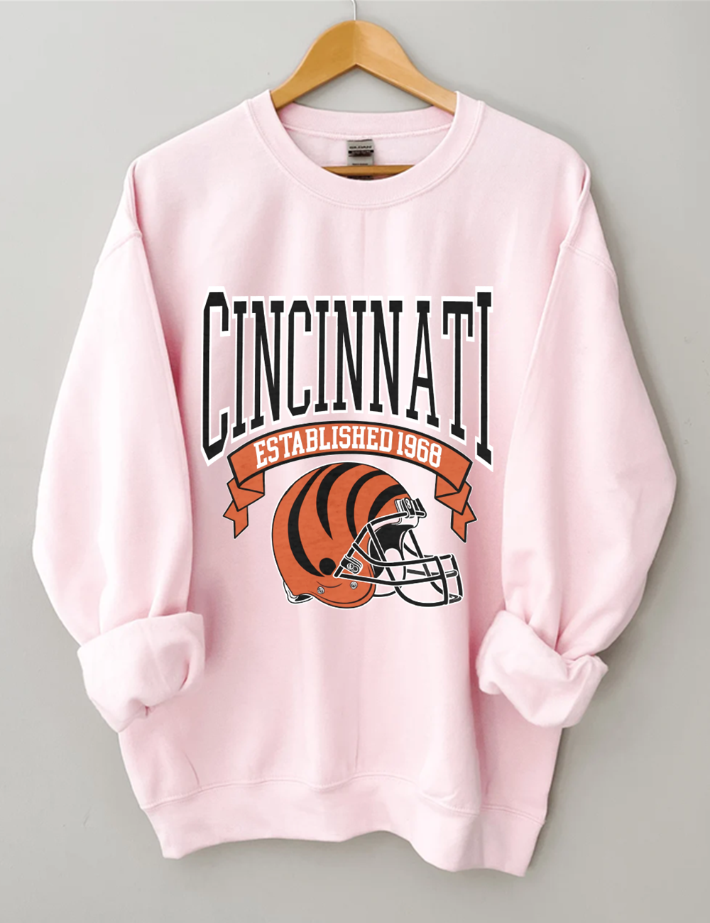 Est 1968 Cincinnati Bengals Football Sweatshirt