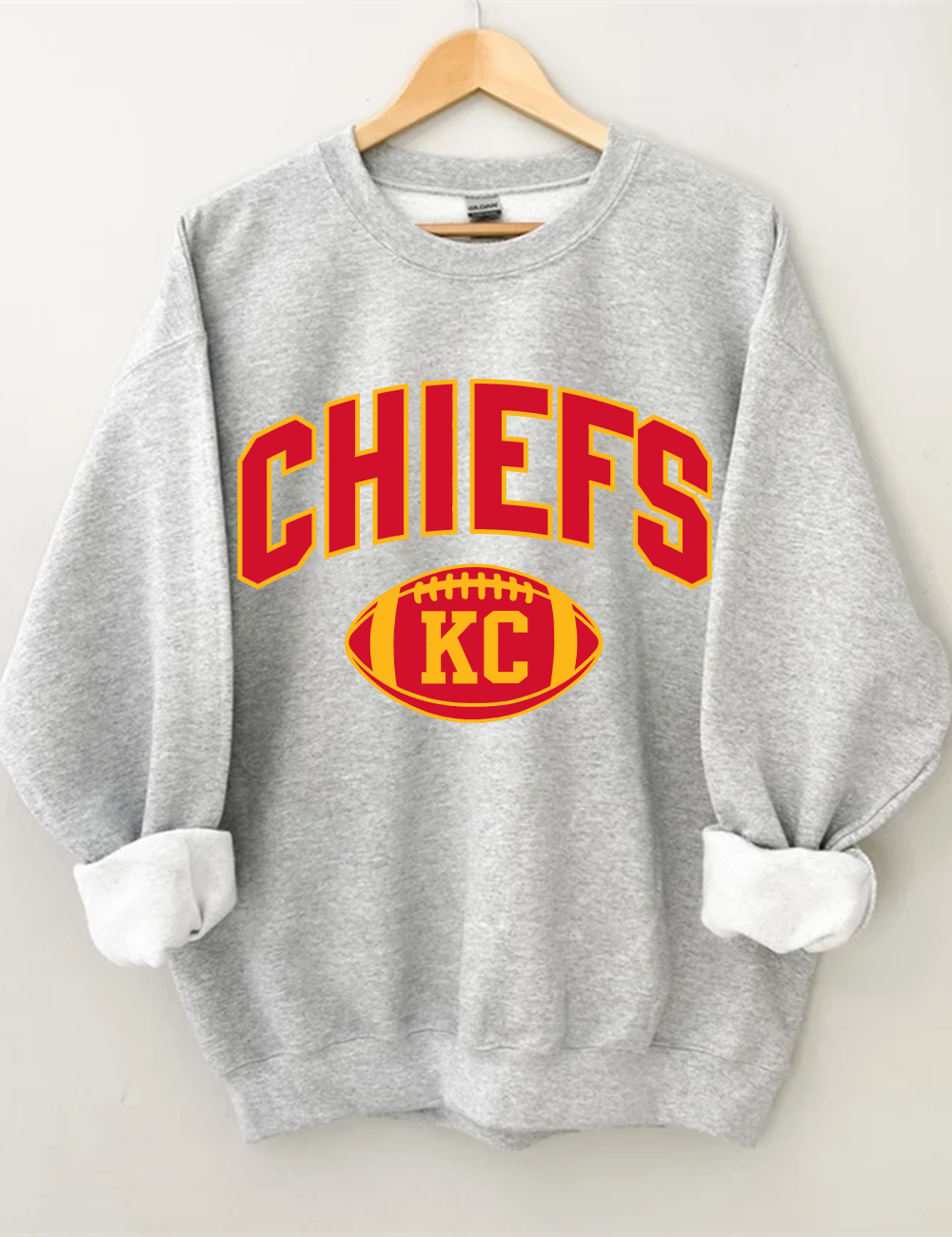 Retro Chiefs Football Sweatshirt