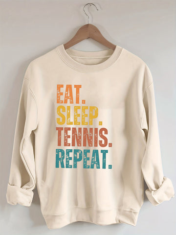 Eat Sleep Tennis Repeat Sweatshirt
