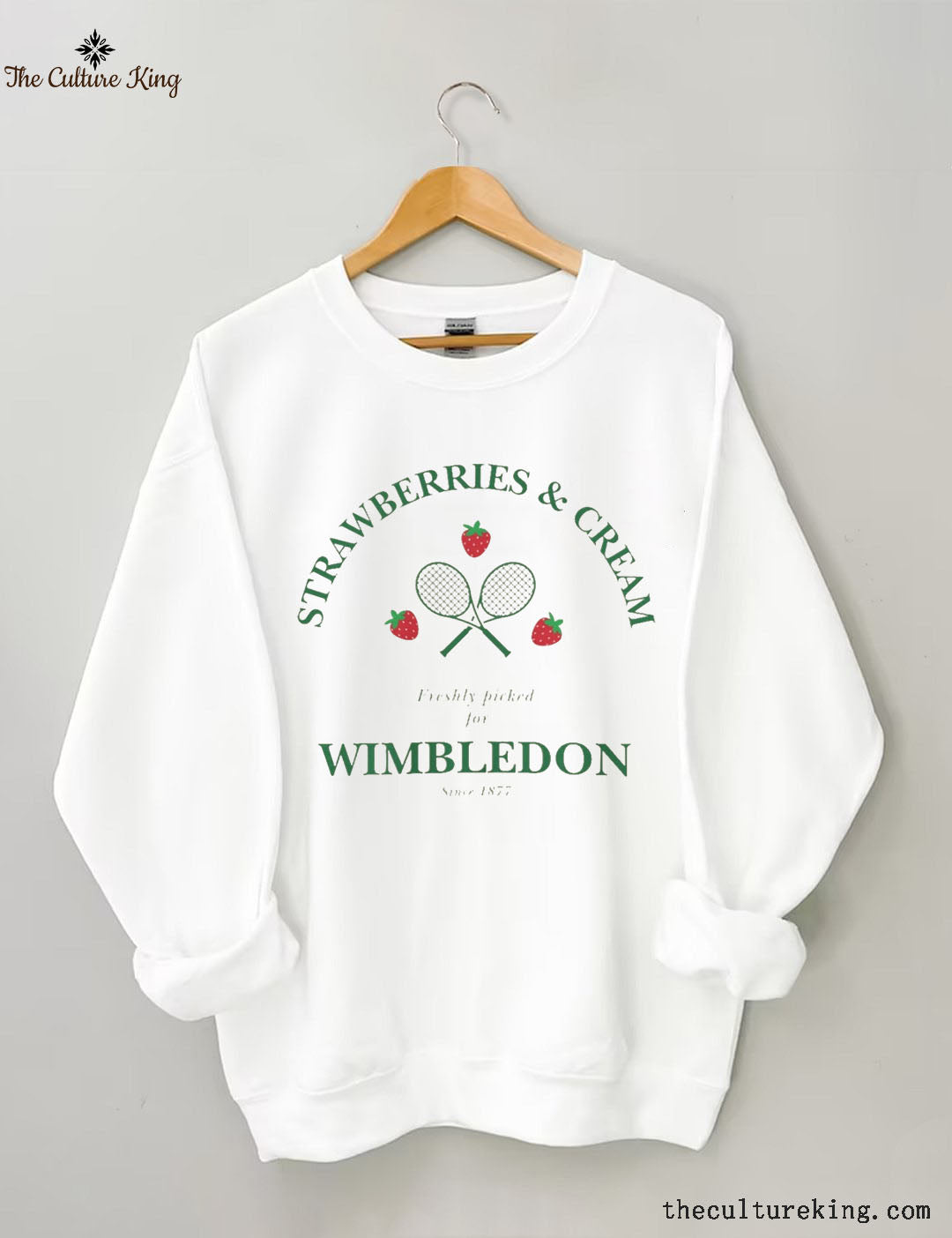 WIMBLEDON Strawberries & Cream Tennis Sweatshirt