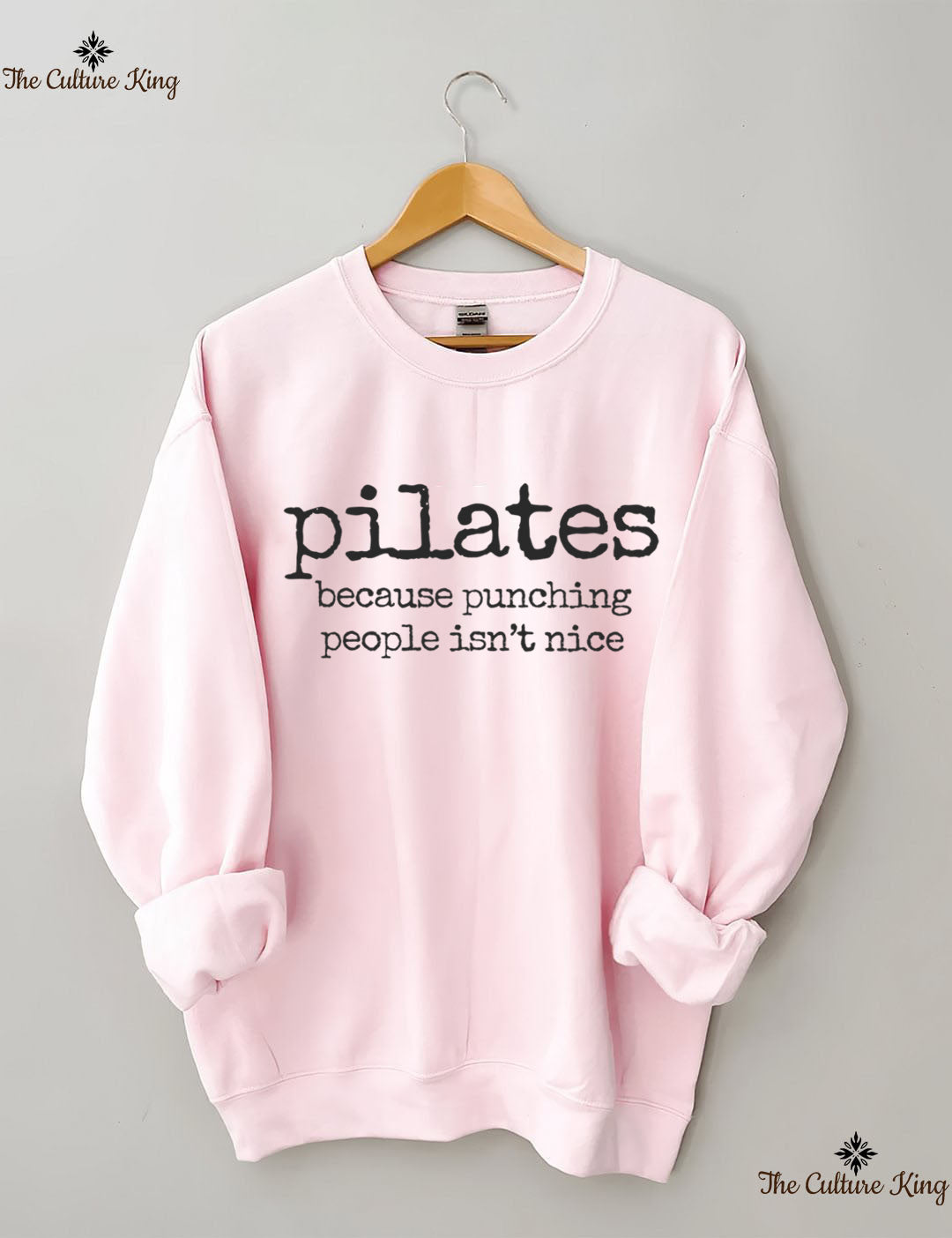Pilates Because Punching People Isnt Nice Sweatshirt