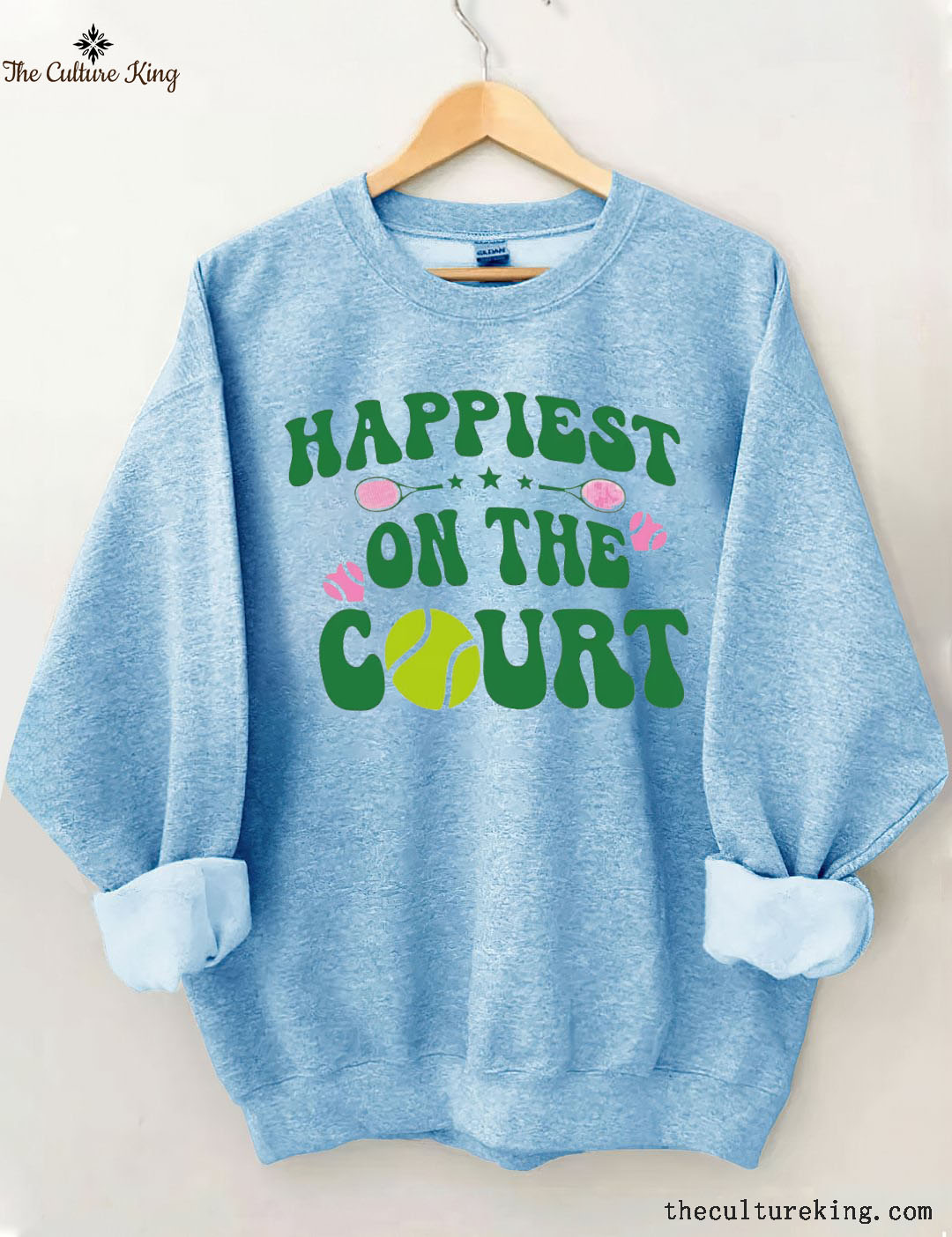 Happiest on The Court Tennis Sweatshirt