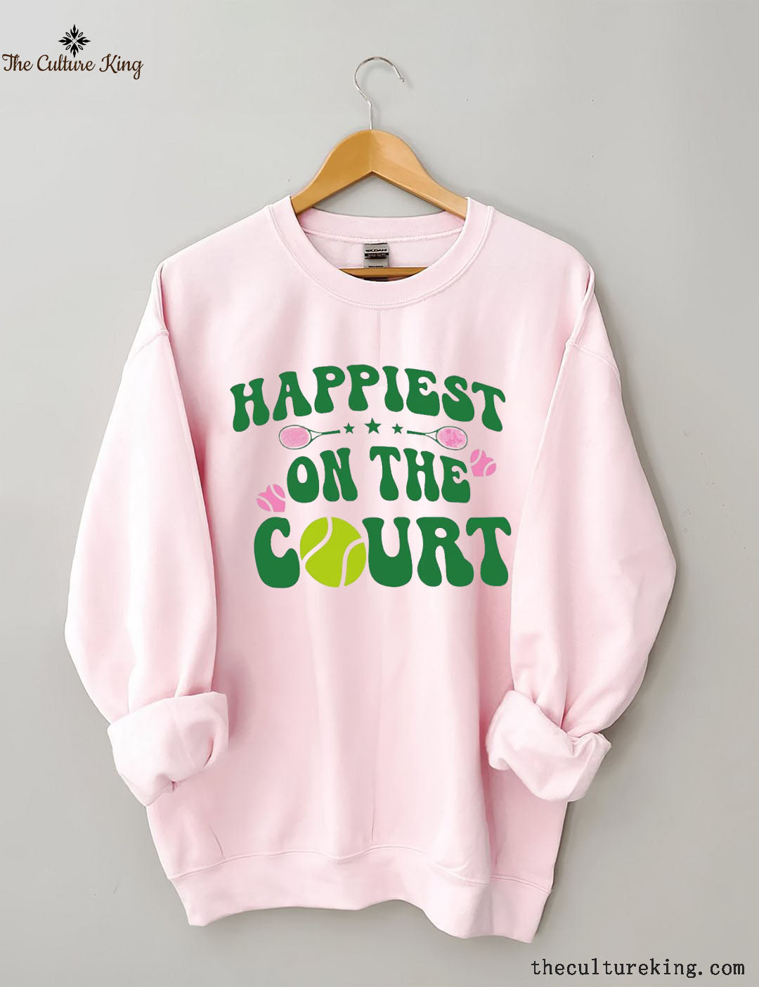 Happiest on The Court Tennis Sweatshirt