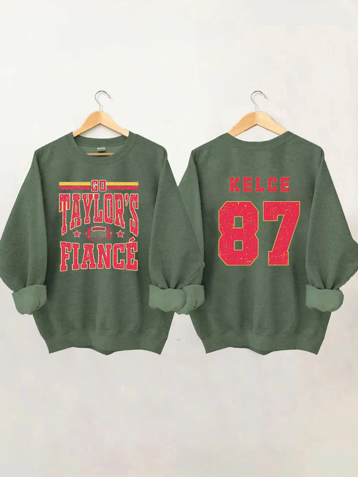 Go Taylor's Boyfriend  Football Sweatshirt,Taylor and Travis,Chiefs Karma