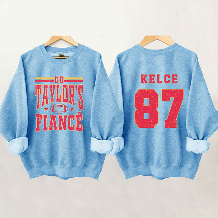 Go Taylor's Boyfriend  Football Sweatshirt,Taylor and Travis,Chiefs Karma
