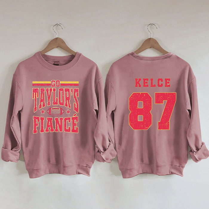 Go Taylor's Boyfriend  Football Sweatshirt,Taylor and Travis,Chiefs Karma