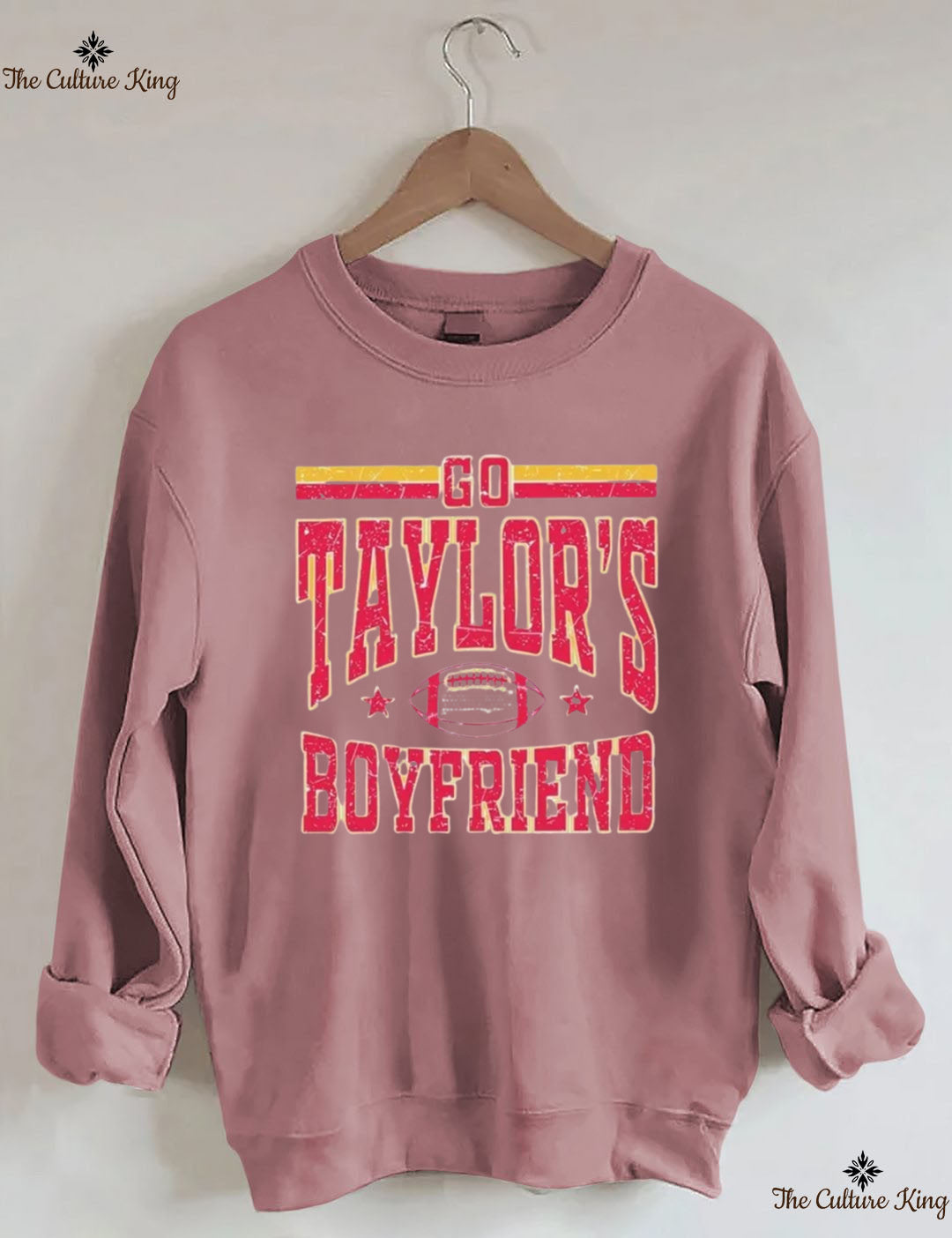 Go Taylors Boyfriend Football Sweatshirt