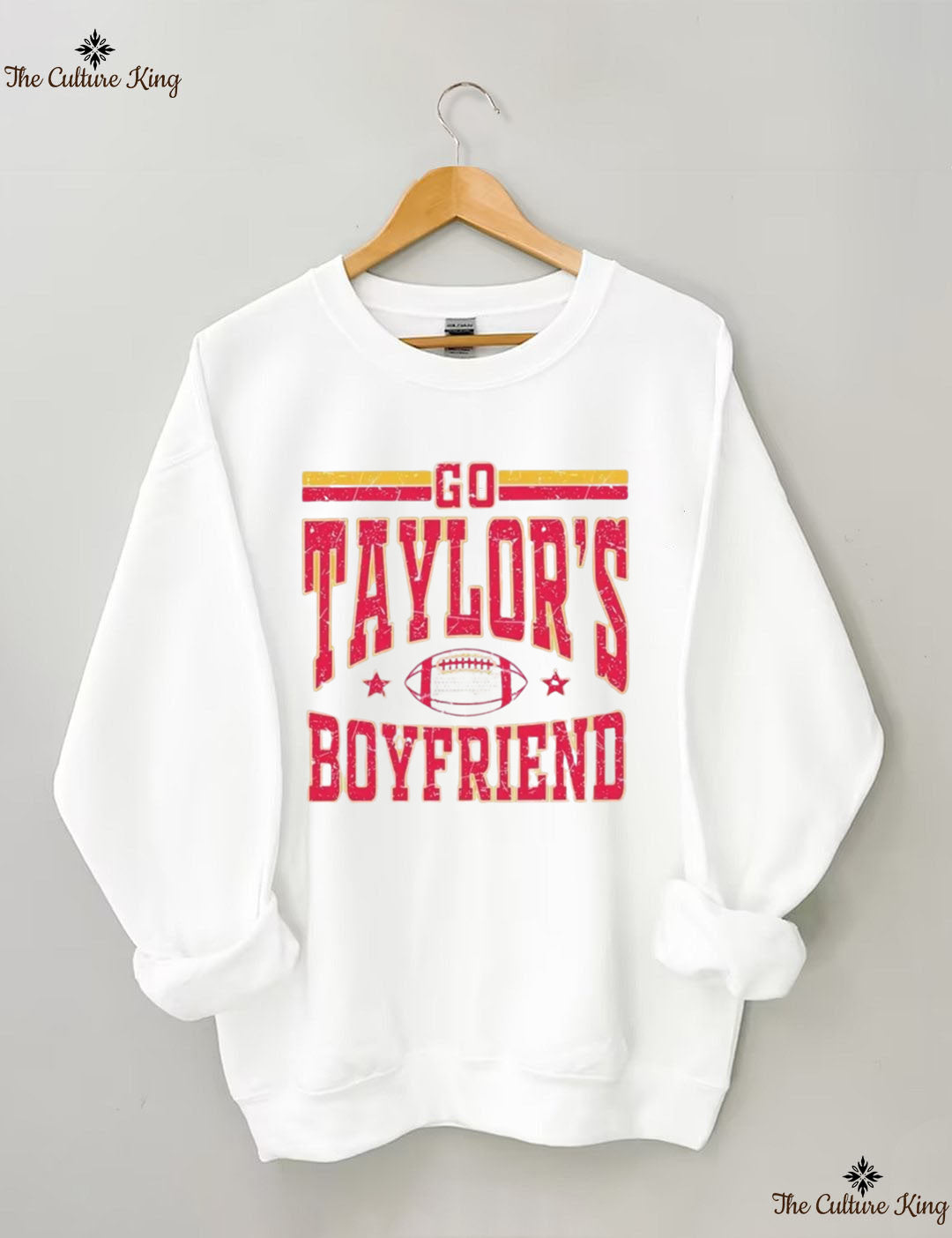Go Taylors Boyfriend Football Sweatshirt