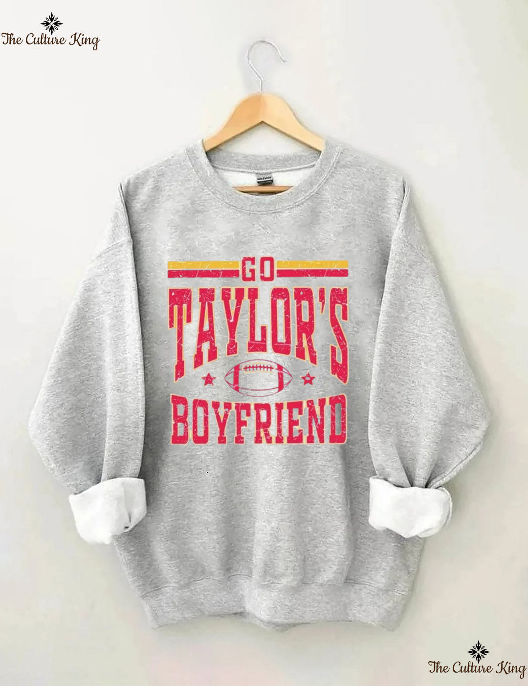 Go Taylors Boyfriend Football Sweatshirt