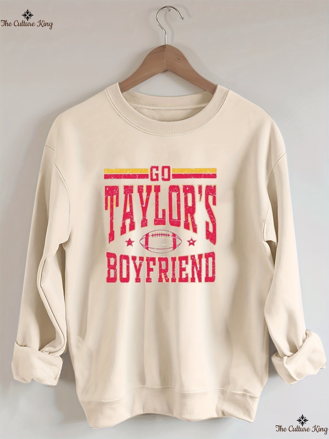 Go Taylors Boyfriend Football Sweatshirt