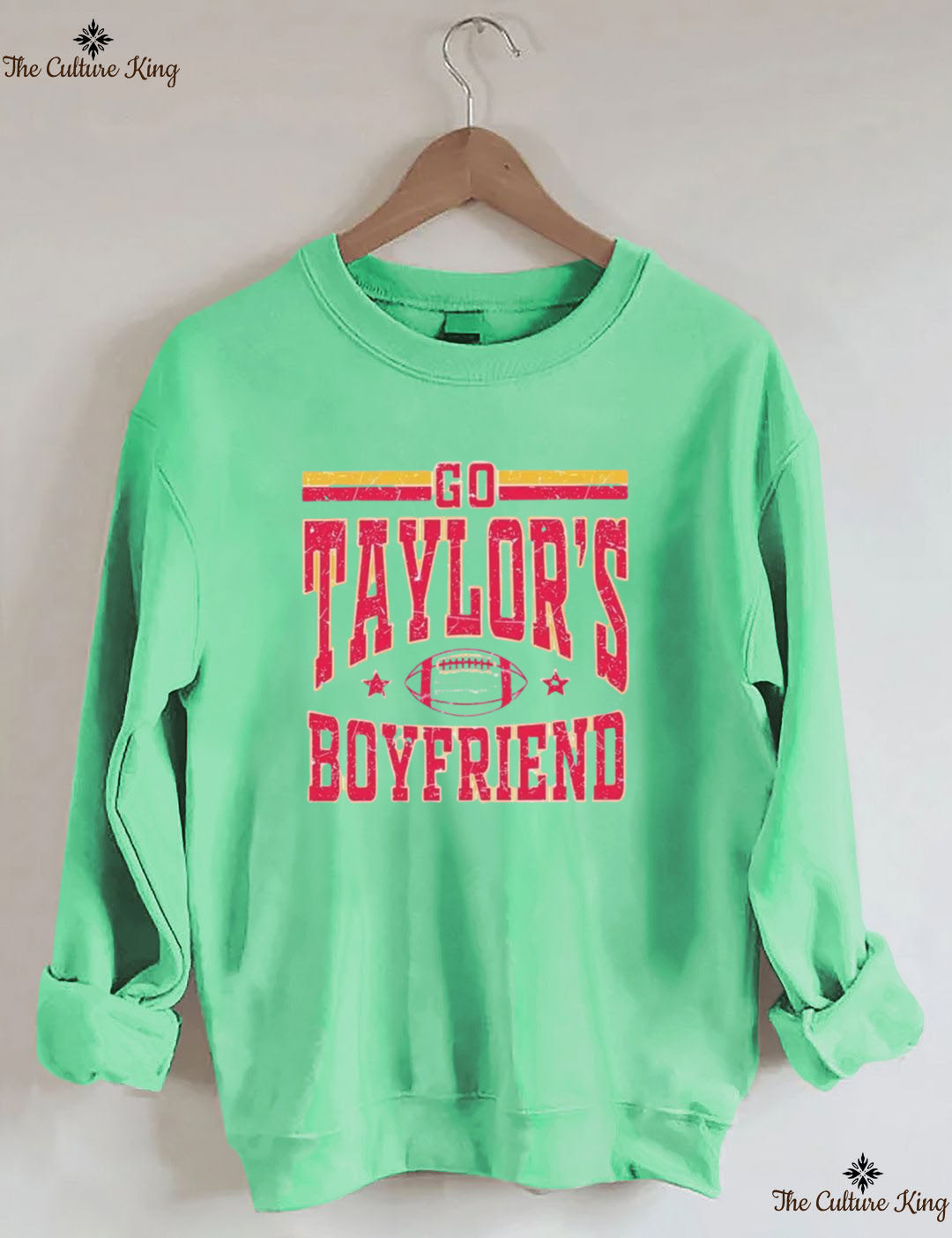 Go Taylors Boyfriend Football Sweatshirt