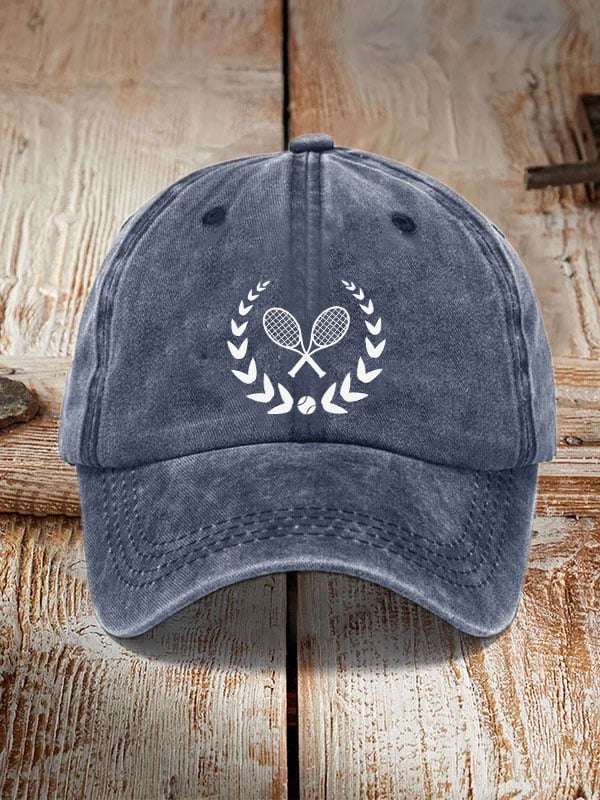 Women's tennis print hat