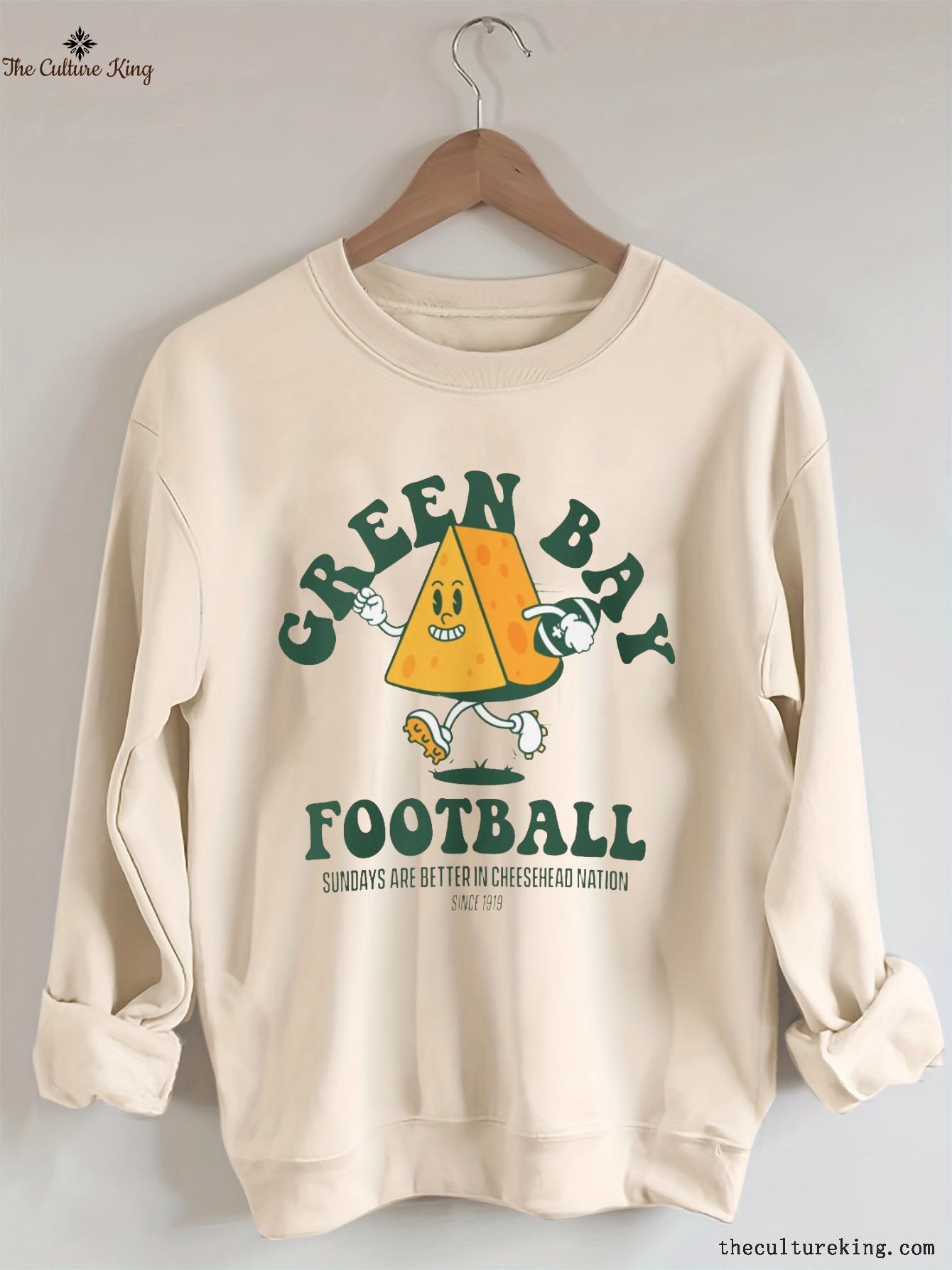 Green Bay Cheesehead Football Sweatshirt