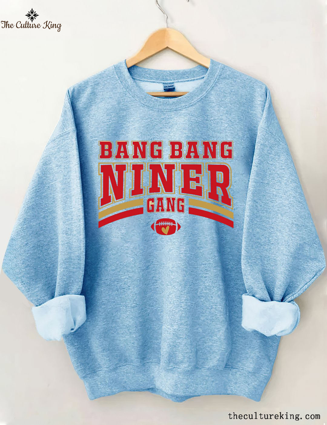 Bang Bang Niner Gang, Football Sweatshirt