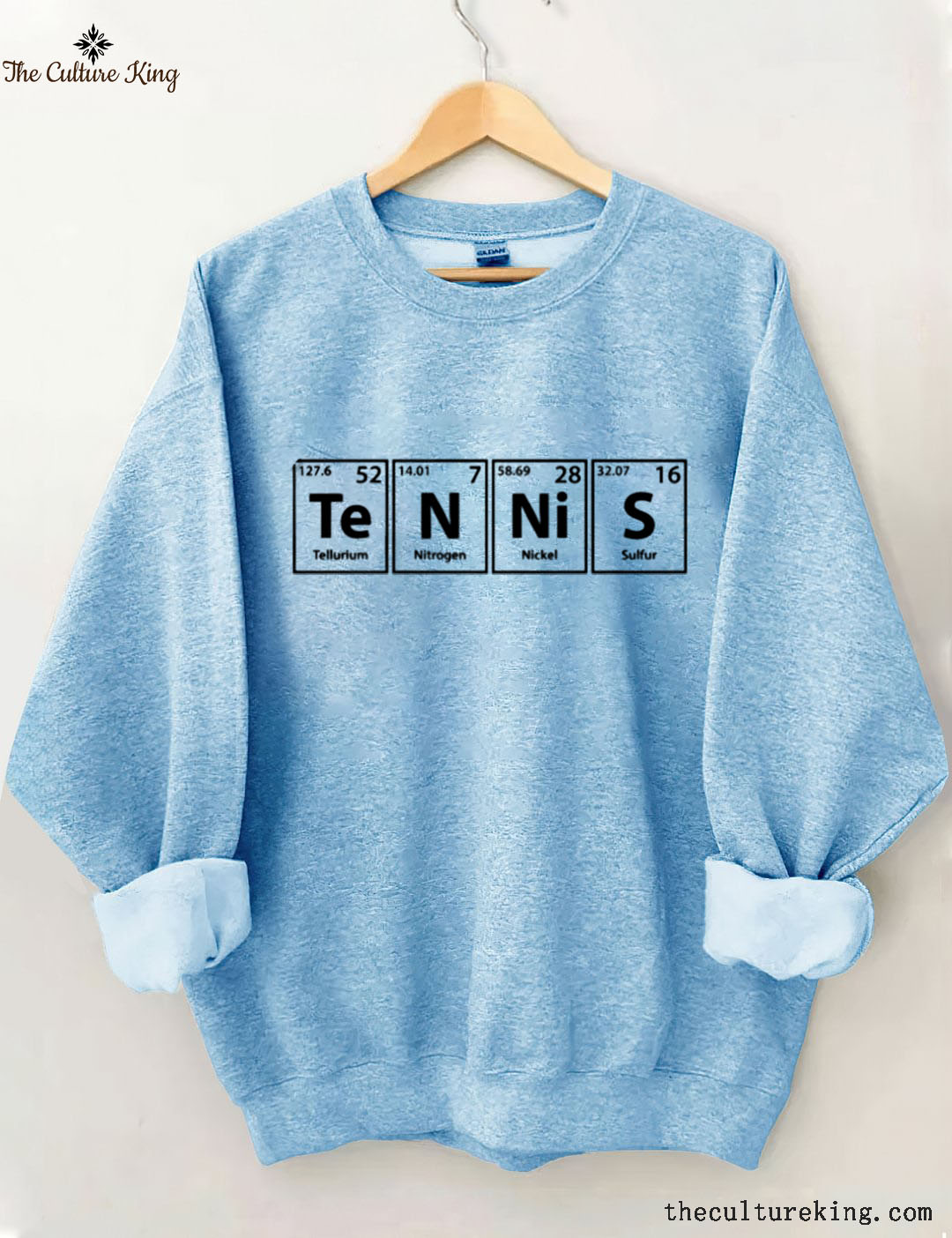 Tennis (Te-N-Ni-S) Periodic Elements Spelling Sweatshirt