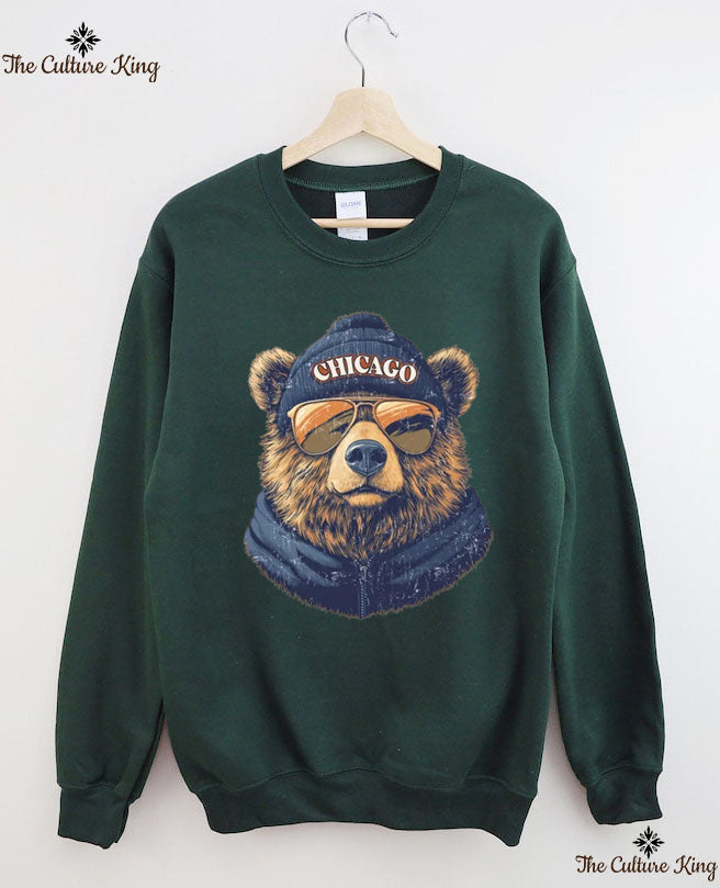 Retro Chicago Mascot Game Day Football Sweatshirt