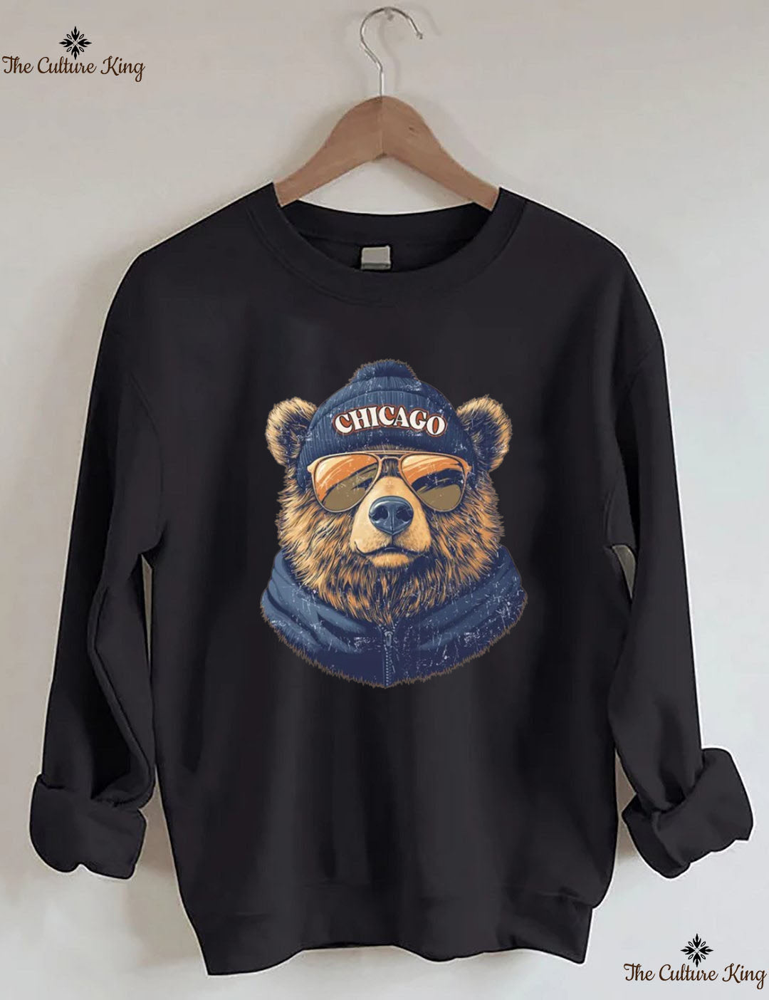Retro Chicago Mascot Game Day Football Sweatshirt