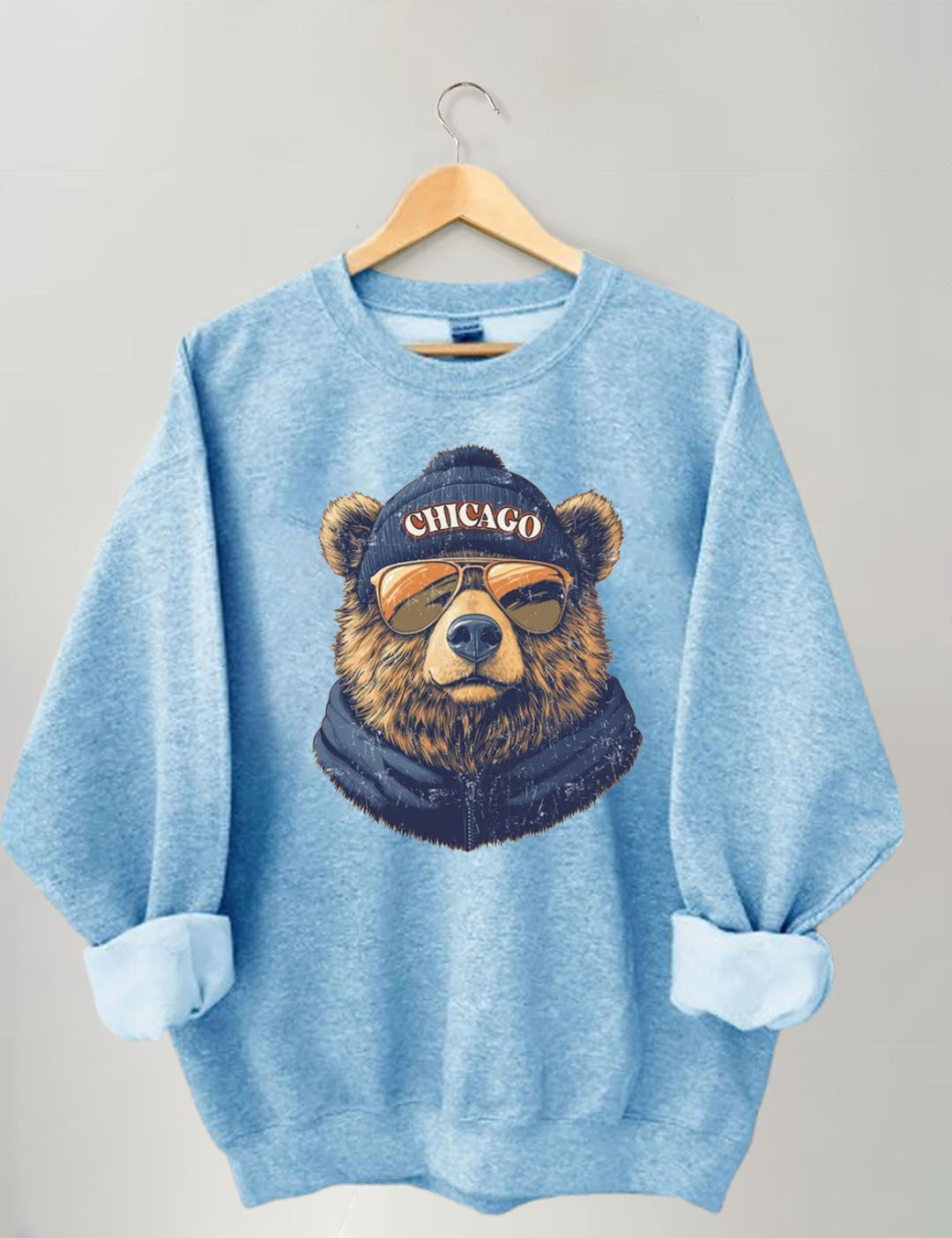 Retro Chicago Mascot Game Day Football Sweatshirt