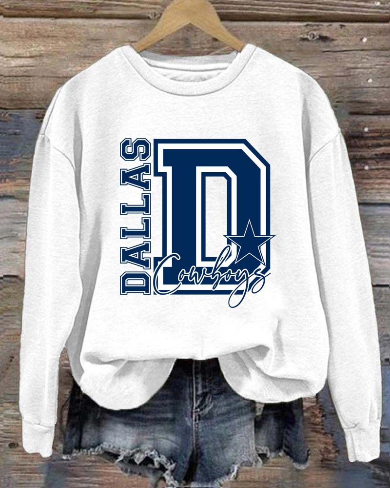 Dallas Cowboys Football Crewneck Sweatshirt