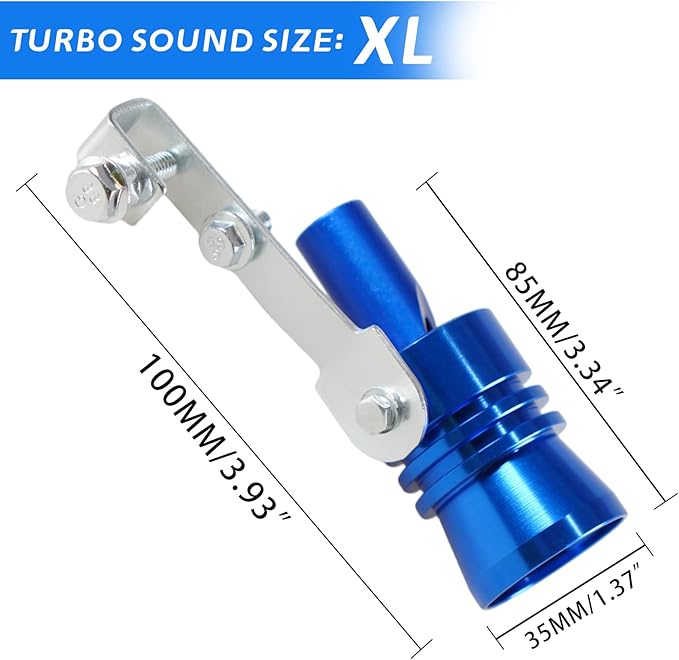 Universal Tailpipe Noise Sound Enhancer Compatible with Truck, Motorcycle, Cars, Dirt Bike