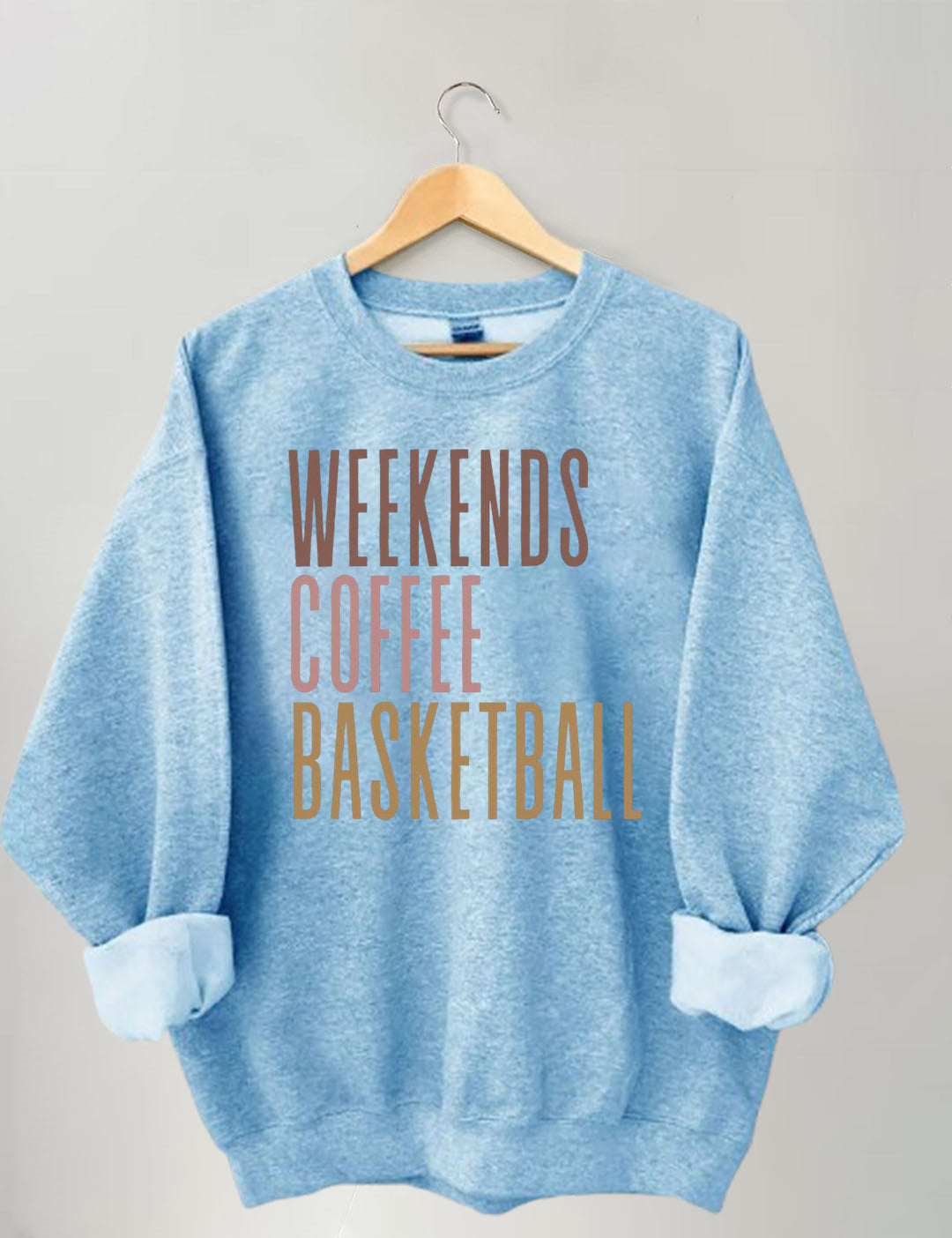 Weekends Coffee Basketball Sweatshirt