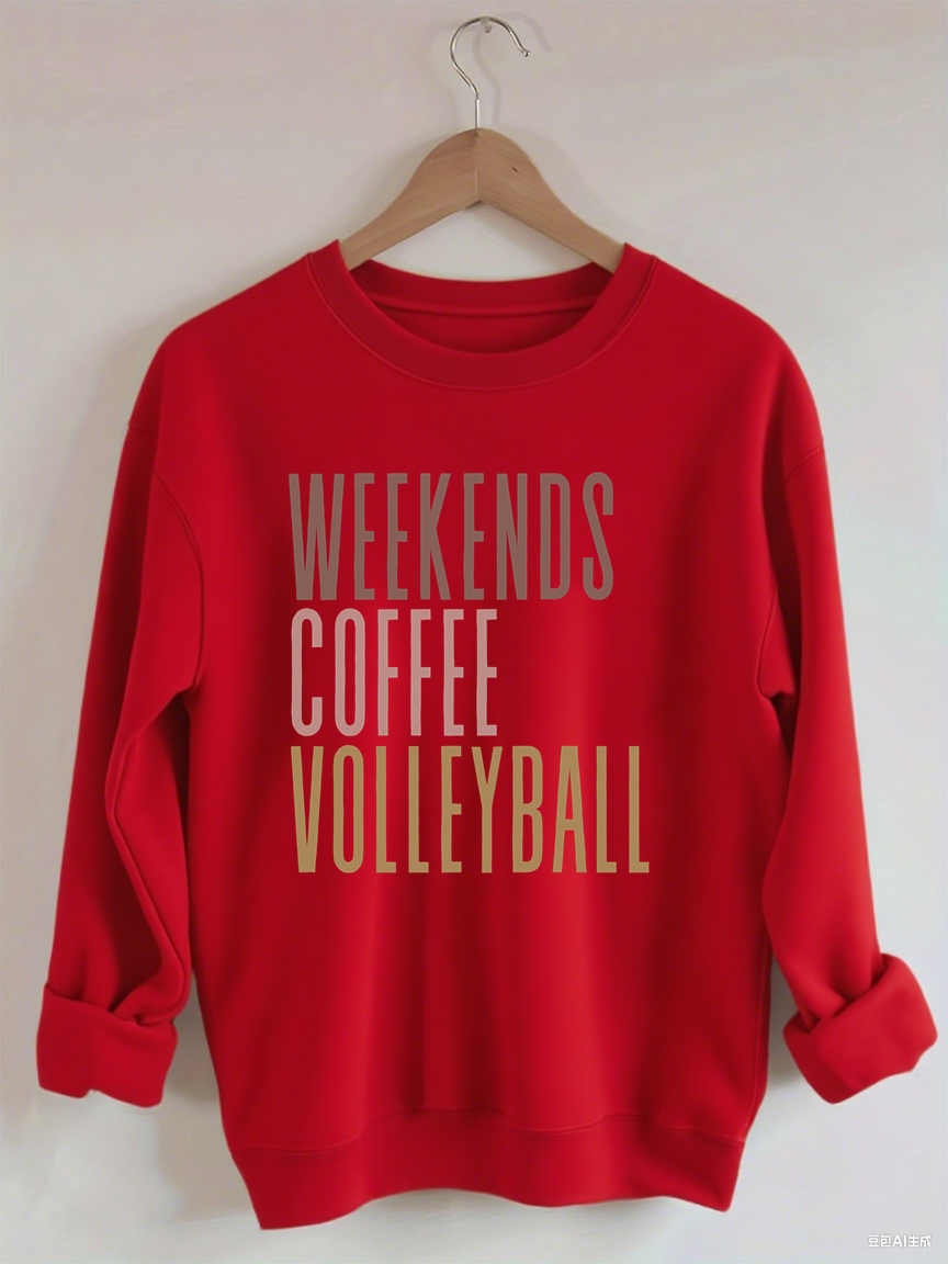 Weekend Coffee Volleyball Sweatshirt