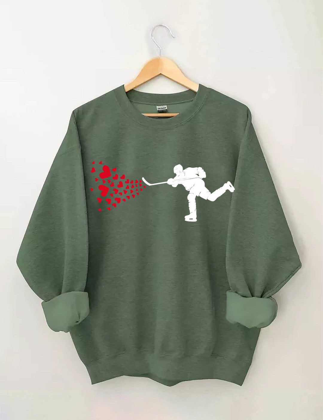 Ice Hockey Hearts Sweatshirt