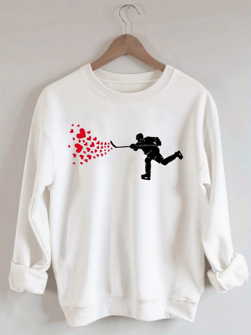Ice Hockey Hearts Sweatshirt