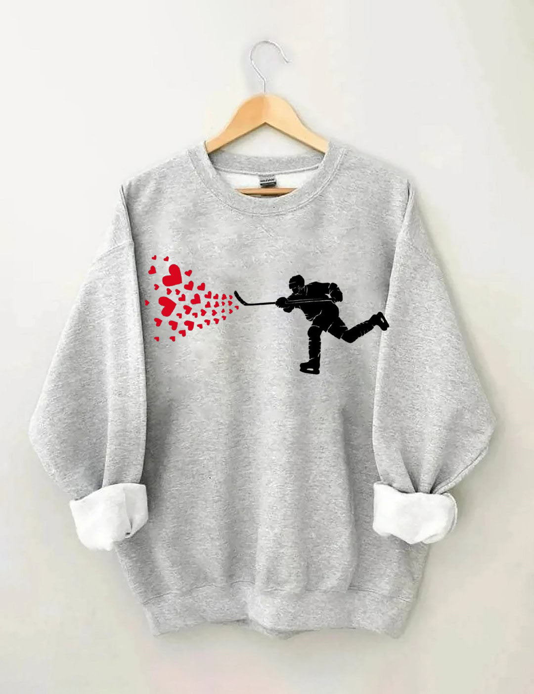 Ice Hockey Hearts Sweatshirt