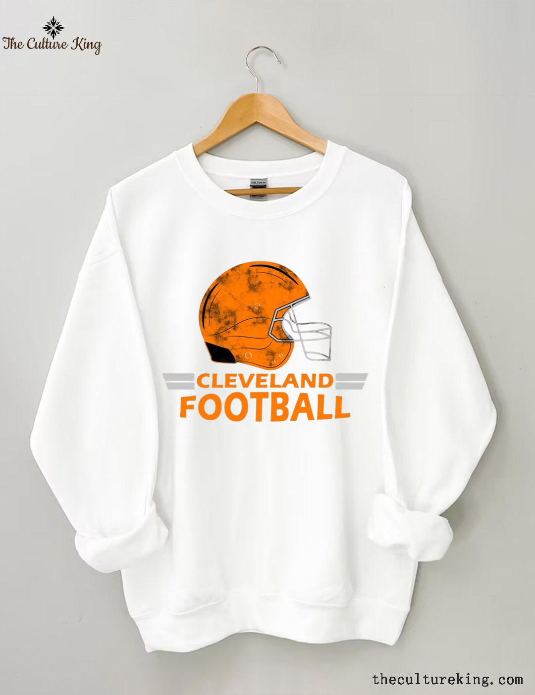 Vintage Cleveland Football Helmet  Sweatshirt