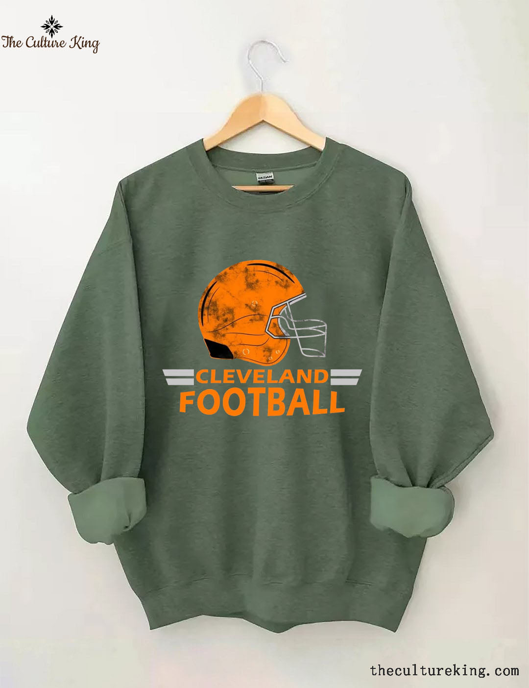 Vintage Cleveland Football Helmet  Sweatshirt