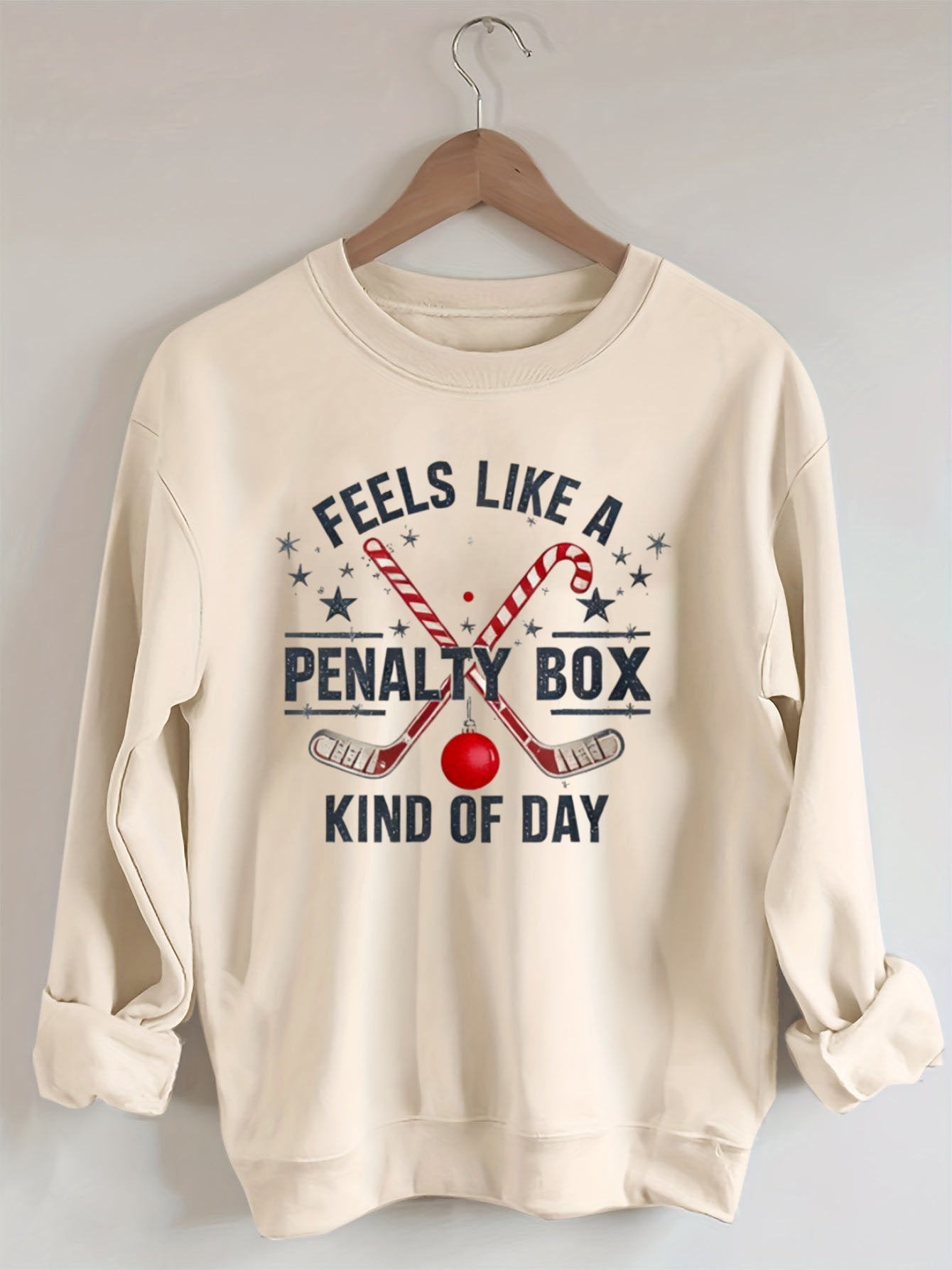 Hockey Penalty Box Christmas Sweatshirt.