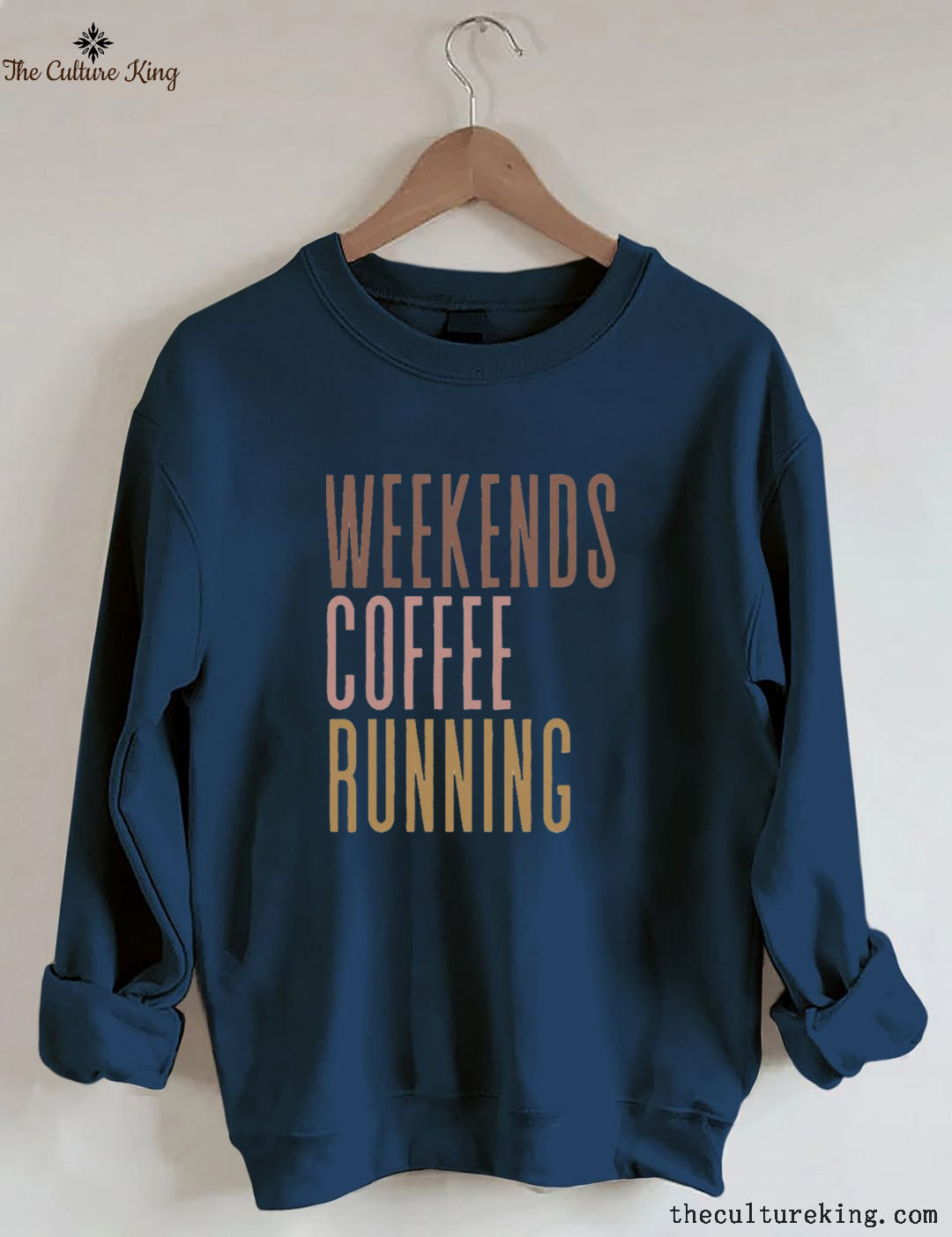 Weekends Coffee Running Sweatshirt