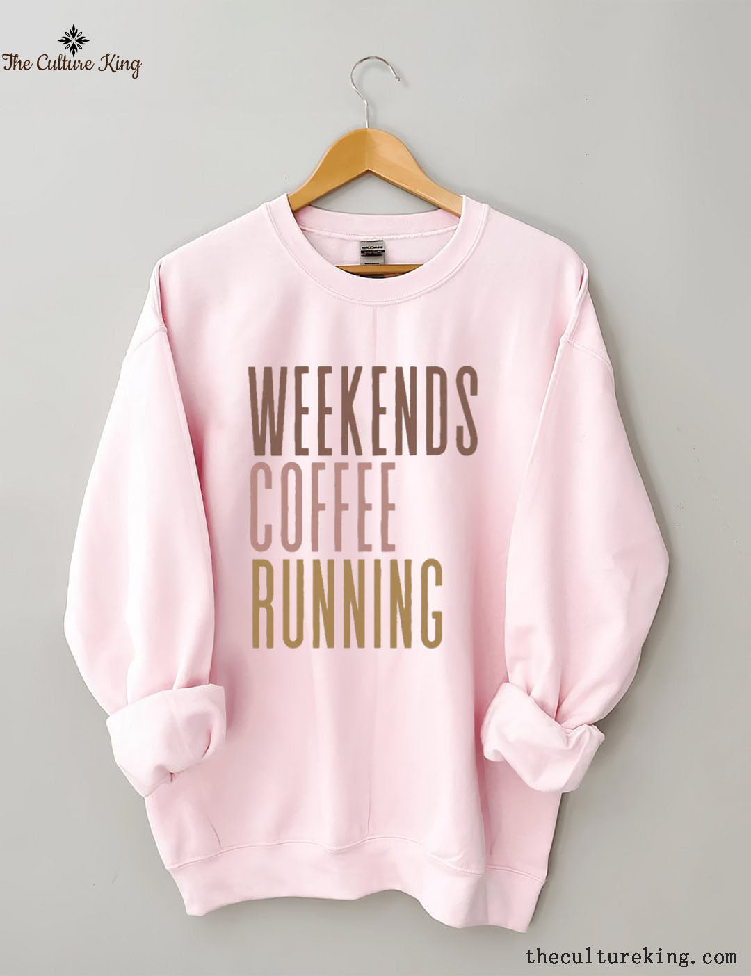 Weekends Coffee Running Sweatshirt