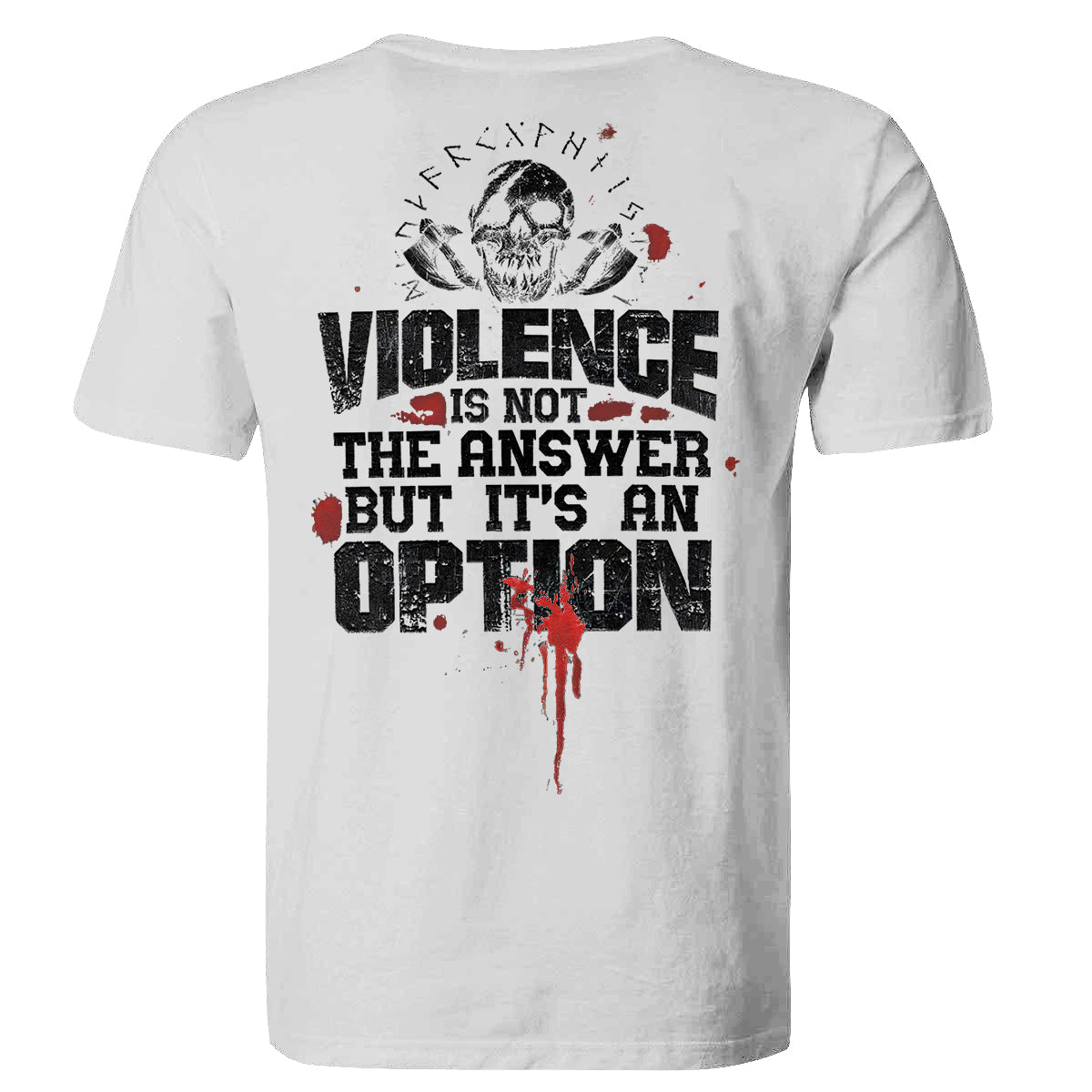 Vikings Violence Is Not The Answer Printed Men's T-shirt