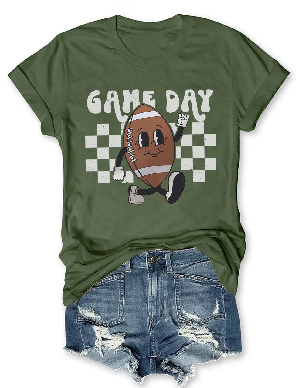 Retro Football Game Day T-Shirt