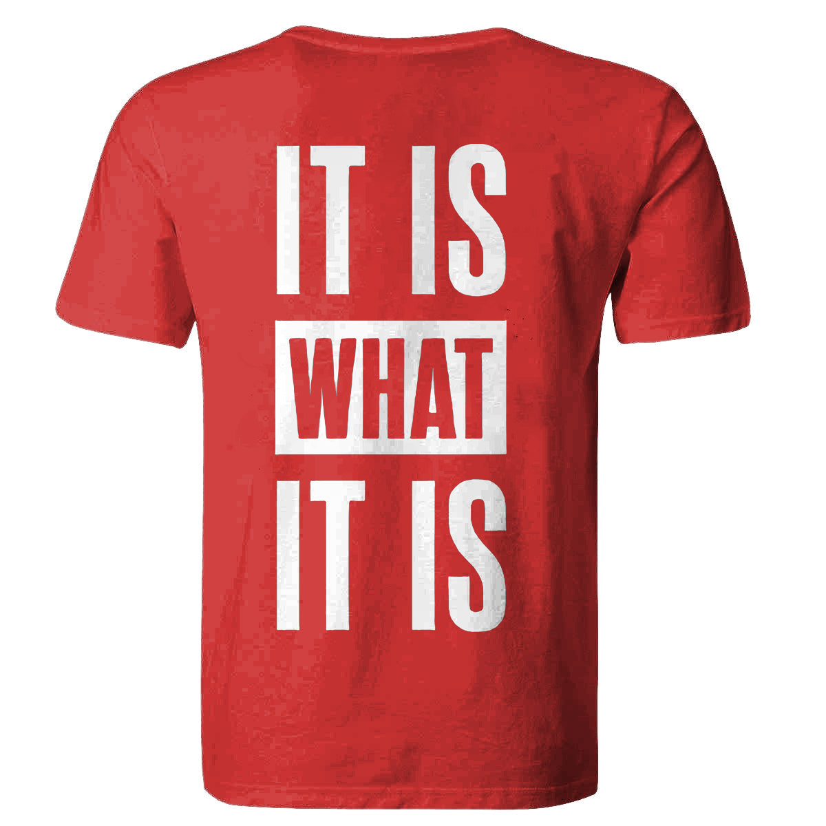 It Is What It Is Printed Casual Men's T-shirt