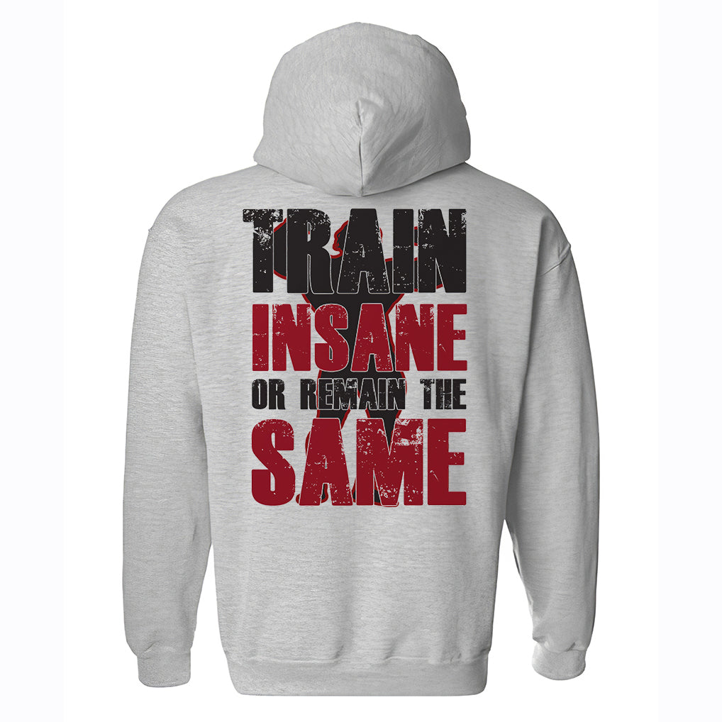 Train Insane Or Remain The Same Printed Men's Hoodie