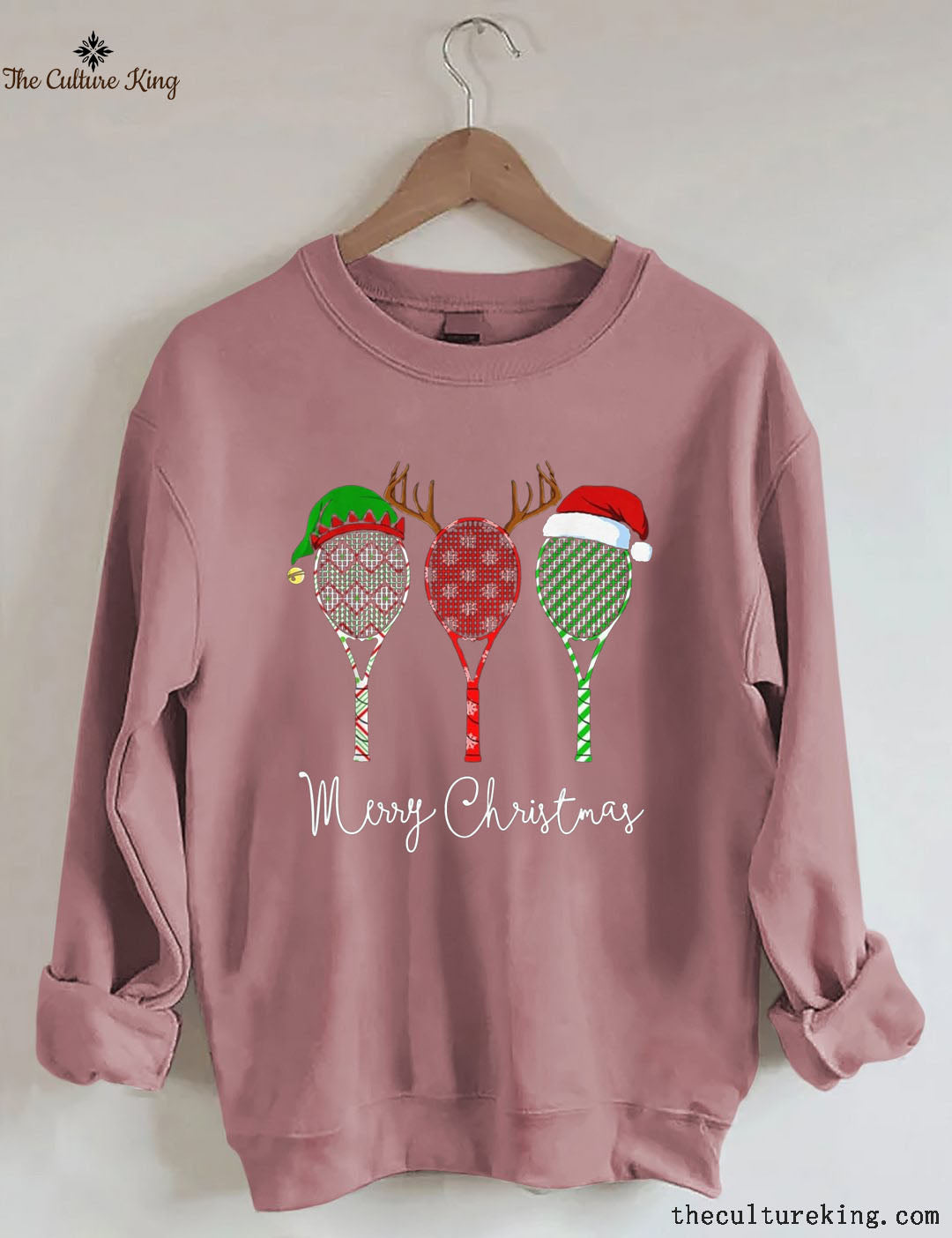 Merry Chistmas Tennis Racket Sweatshirt