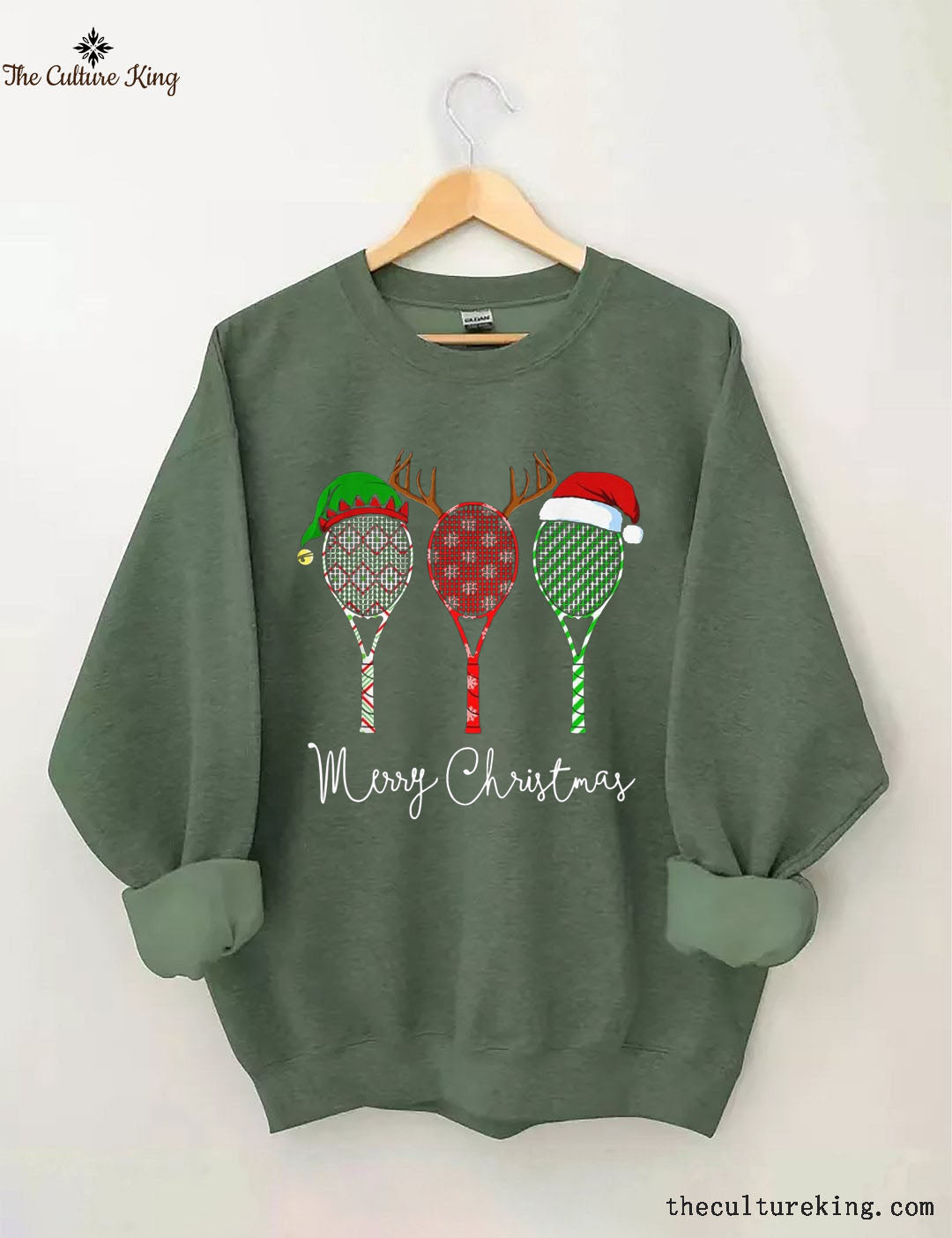 Merry Chistmas Tennis Racket Sweatshirt