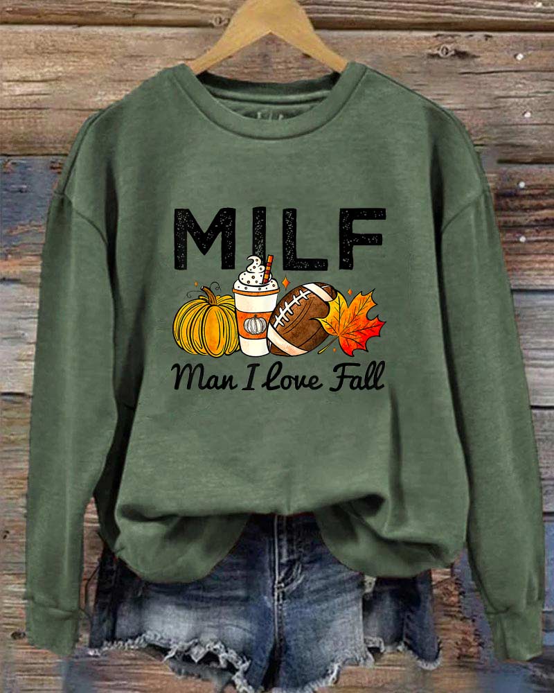 MILF Man I Love Fall Football Season Sweatshirt