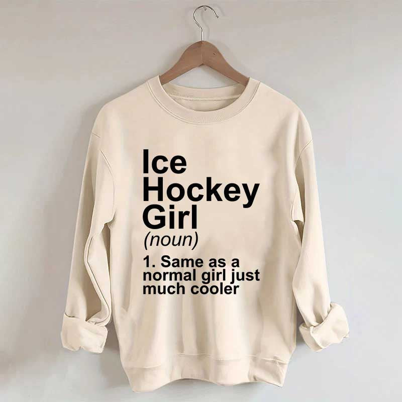 Ice Hockey Girl Sassy Sport Sweatshirt