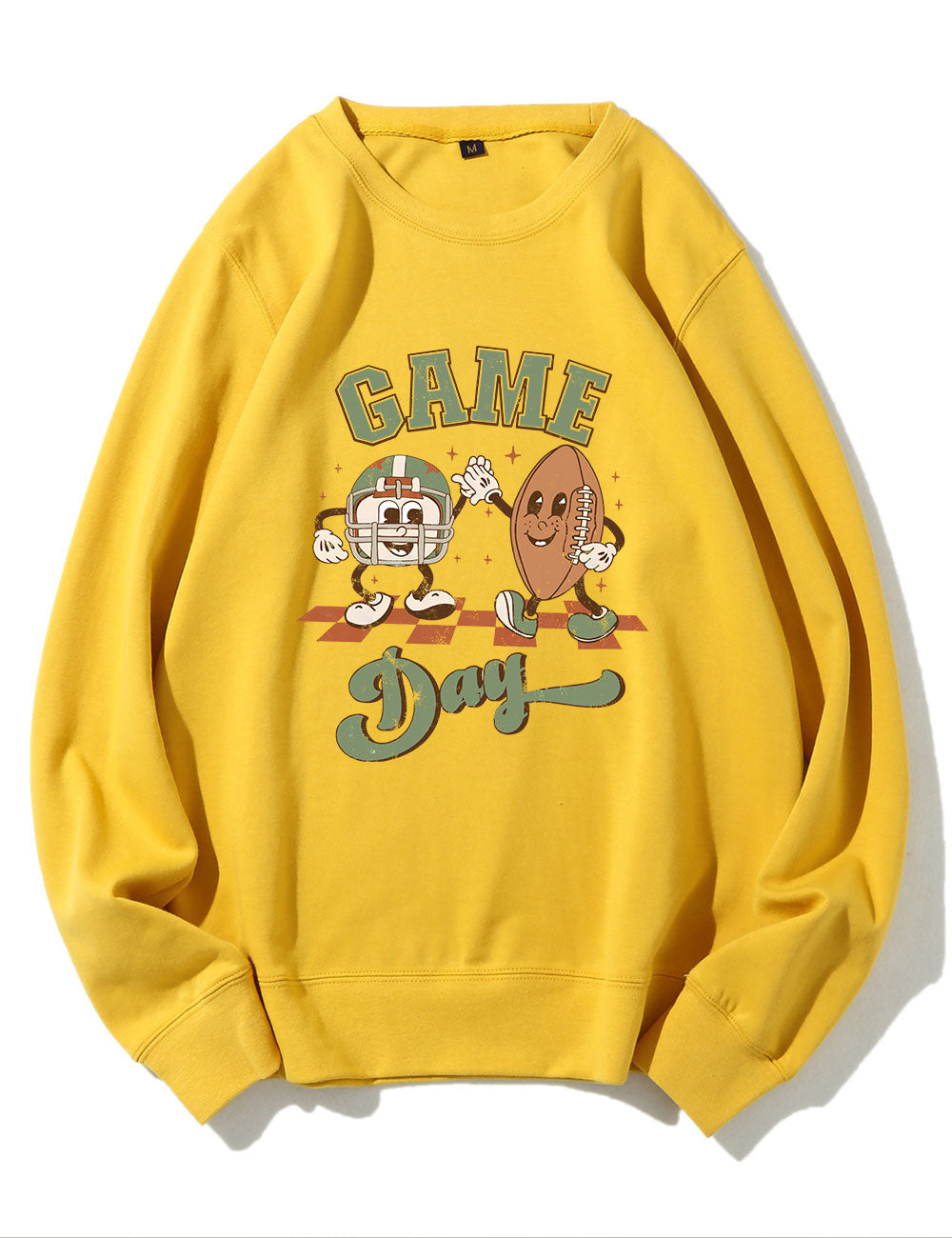 Distressed Retro Game Day Football Sweatshirt