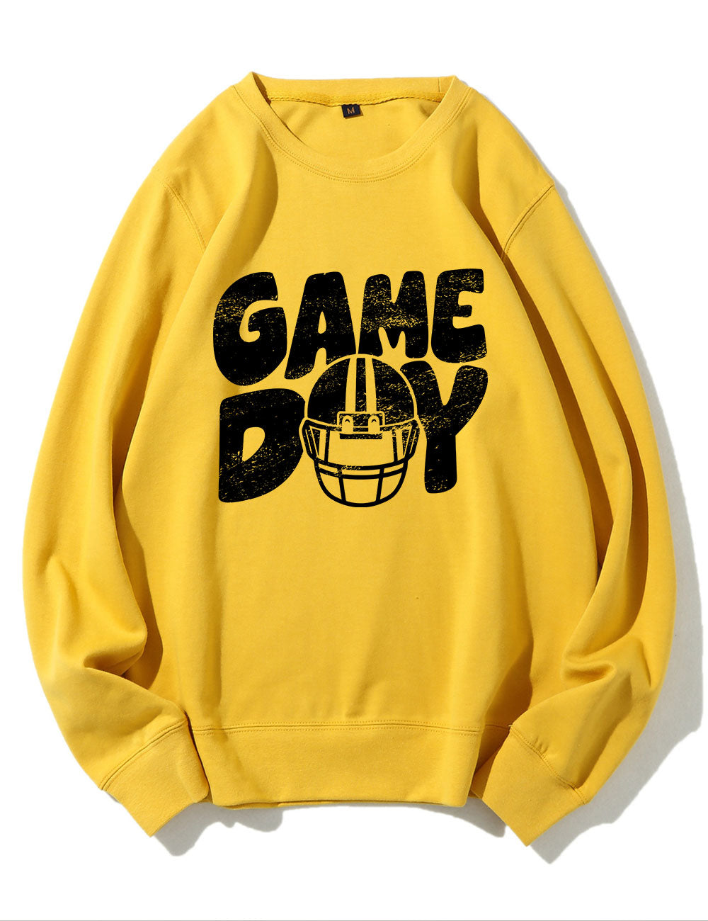 Distressed Helmet Football Game Day Sweatshirt