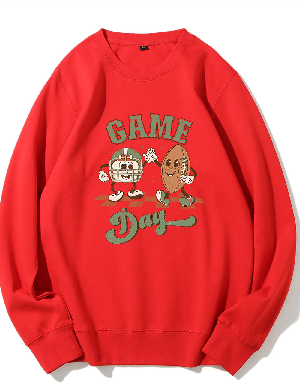 Distressed Retro Game Day Football Sweatshirt