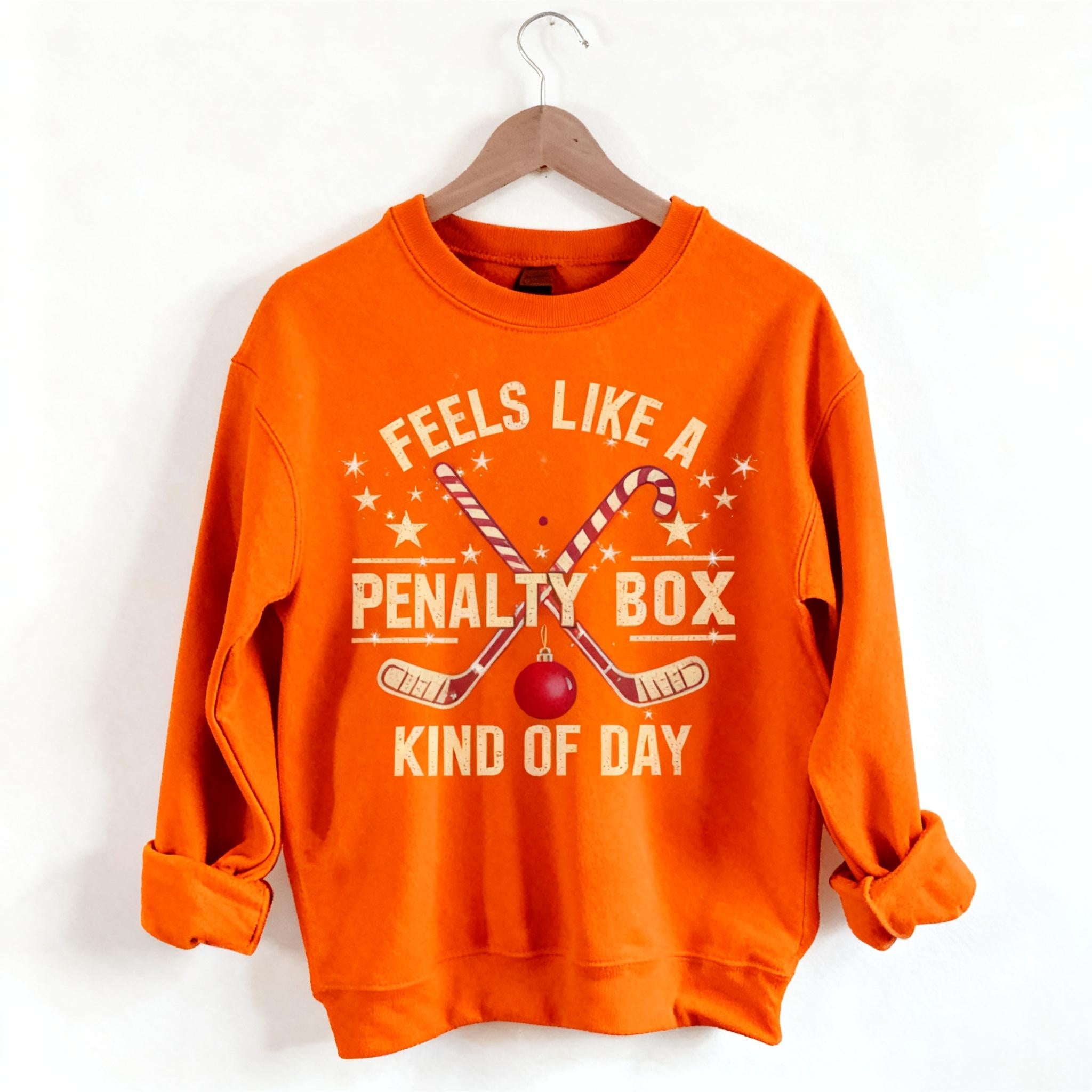 Merry Chrismas Hockey Penalty Box Sweatshirt