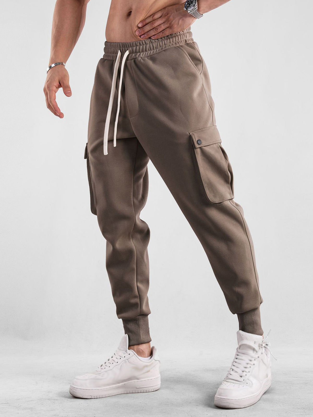 Men's Loose Double Pocket Workwear Trousers 