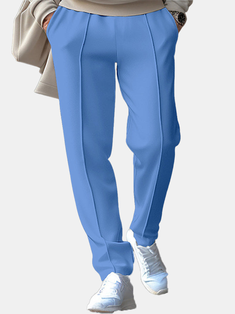 Men's Comfortable Solid Color Casual And Versatile Trousers