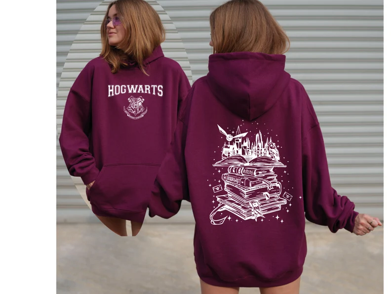 HOGWARTS Magical Wizard Castle Book Hoodie