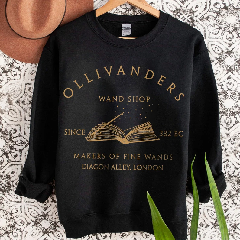 Ollivanders Wand Shop Wizard Book  Sweatshirts